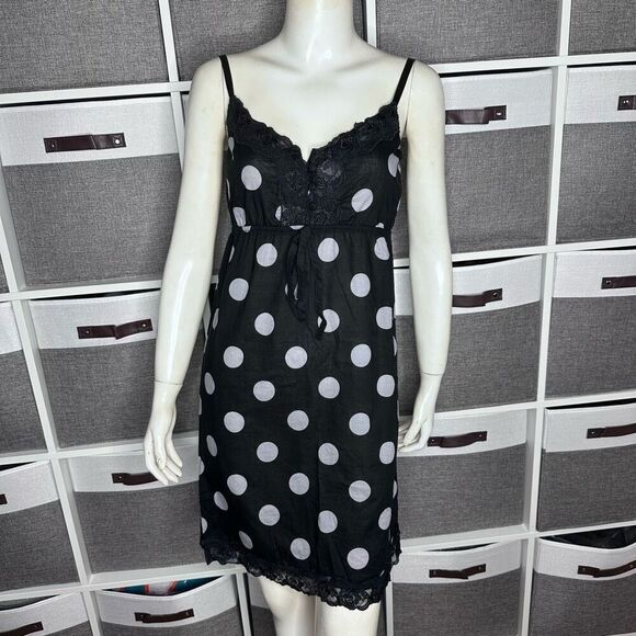 Hurley Polka Dot Slip Style Dress Size Medium - Picture 1 of 10